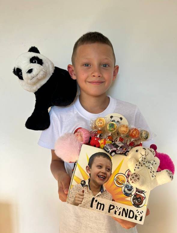 Geschenkbox mit Panda